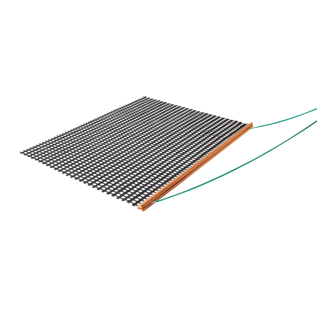 Extra heavy <tc>Drag net</tc> with wooden beam, net depth 75 cm