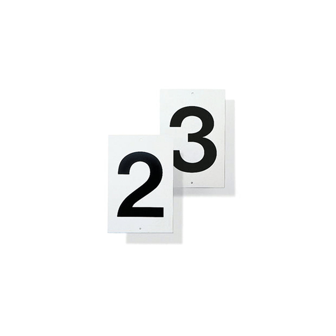 Court numbers with print 1-12