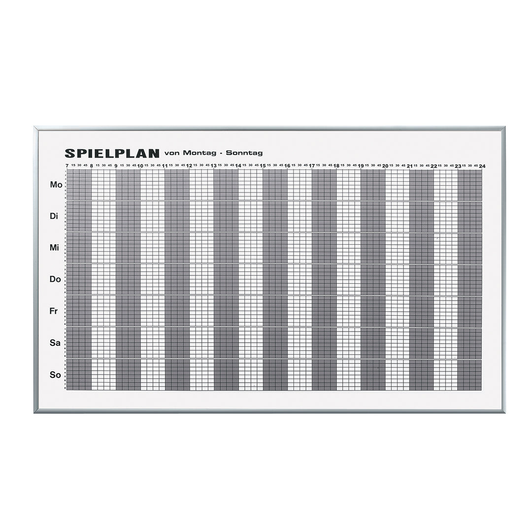 Weekly occupancy board, 90 x 150 cm