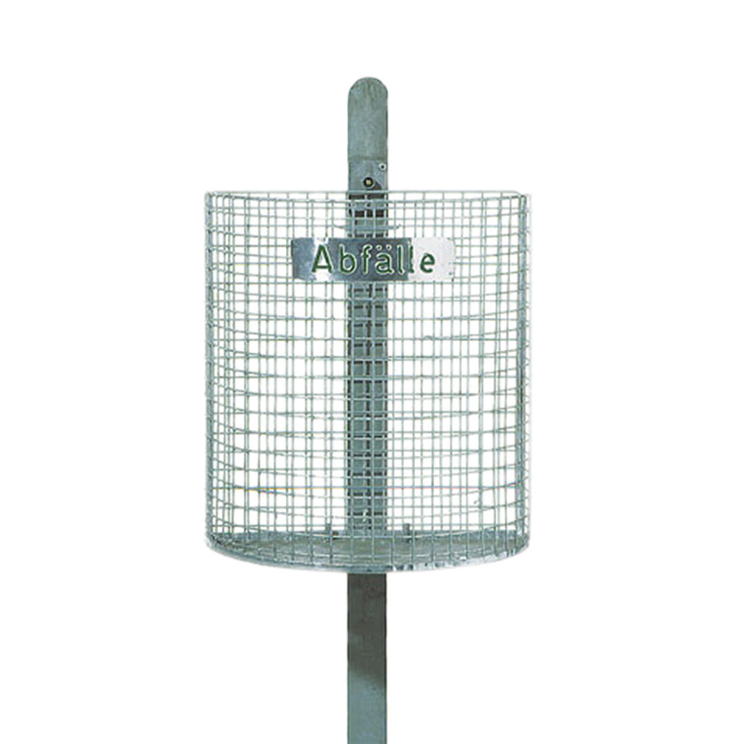 <tc>Waste bins</tc> SEMI-CIRCULAR incl. iron stand, volume 25l