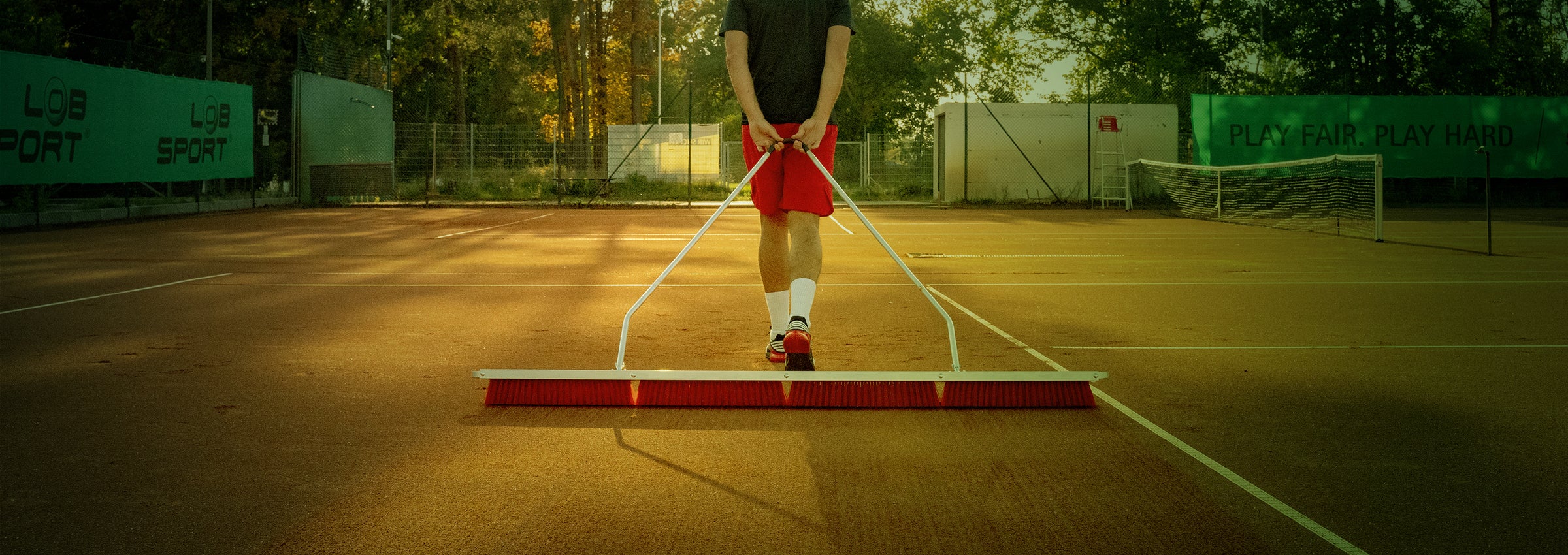 Tennisplatzpflege