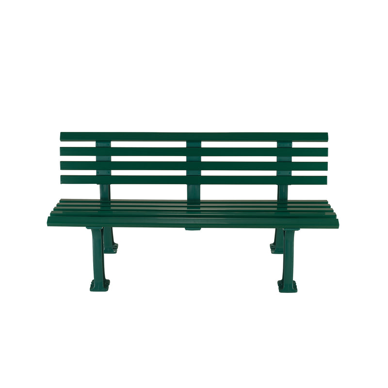Tennis bench COMFORT, white, 2 legs, width 120 cm, B-stock