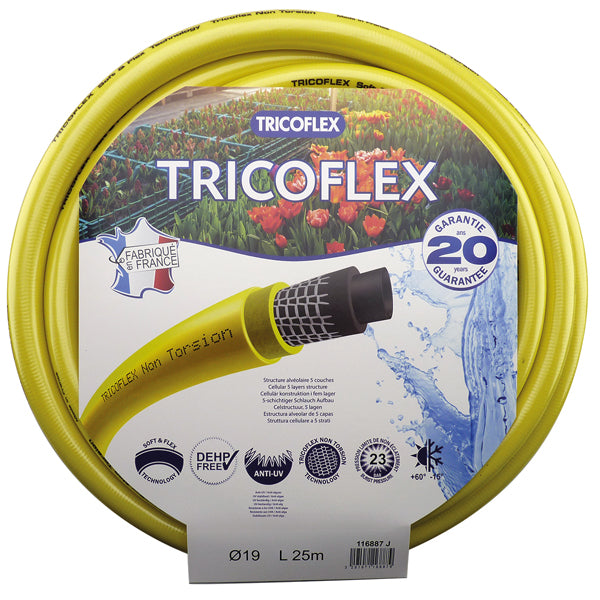 Tricoflex water hose PVC 25 m or 50 m roll, ¾ “or 1“