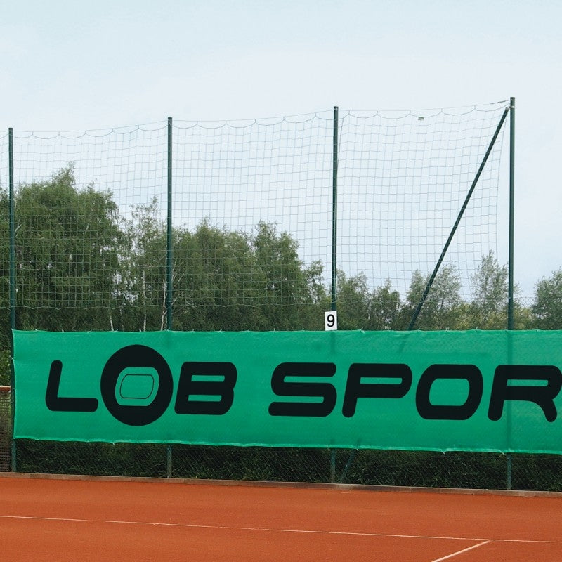 Visor and wind screen TOP with advertising imprint LOB SPORT, 12 x 2 m 