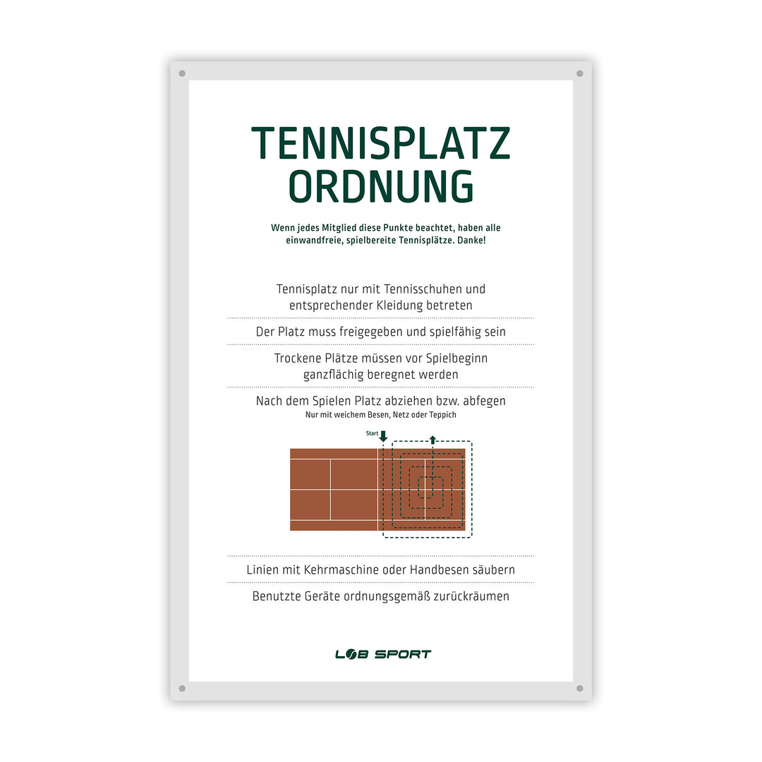Schild PLATZORDNUNG, 330 x 500 mm